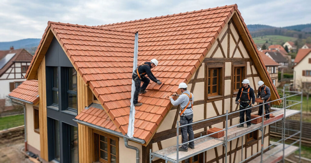 Travaux de toiture par RH Toiture en Alsace