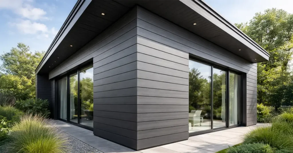Bardage de façade moderne posé sur maison individuelle