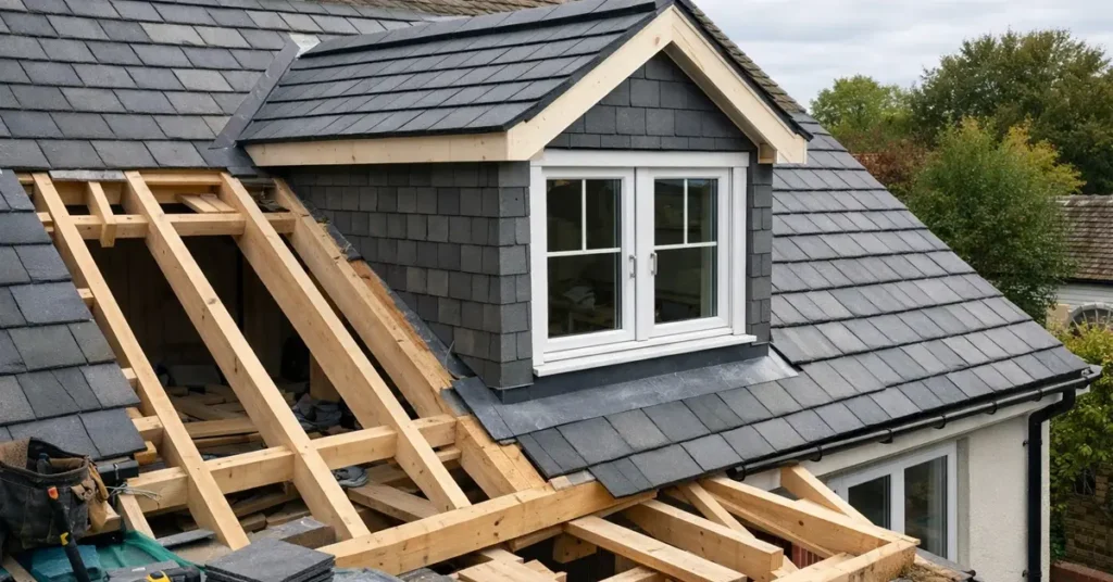 Création de lucarne sur charpente bois
