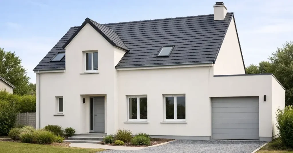 Façade rénovée avec enduit neuf par RH Façade