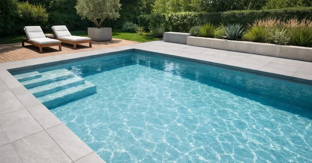 Piscine étanche avec membrane armée PVC