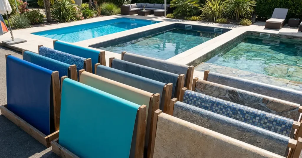 Choix de coloris et finitions pour membrane armée de piscine