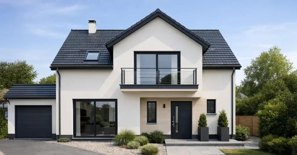 Maison rénovée avec façade refaite par RH Façade en Alsace